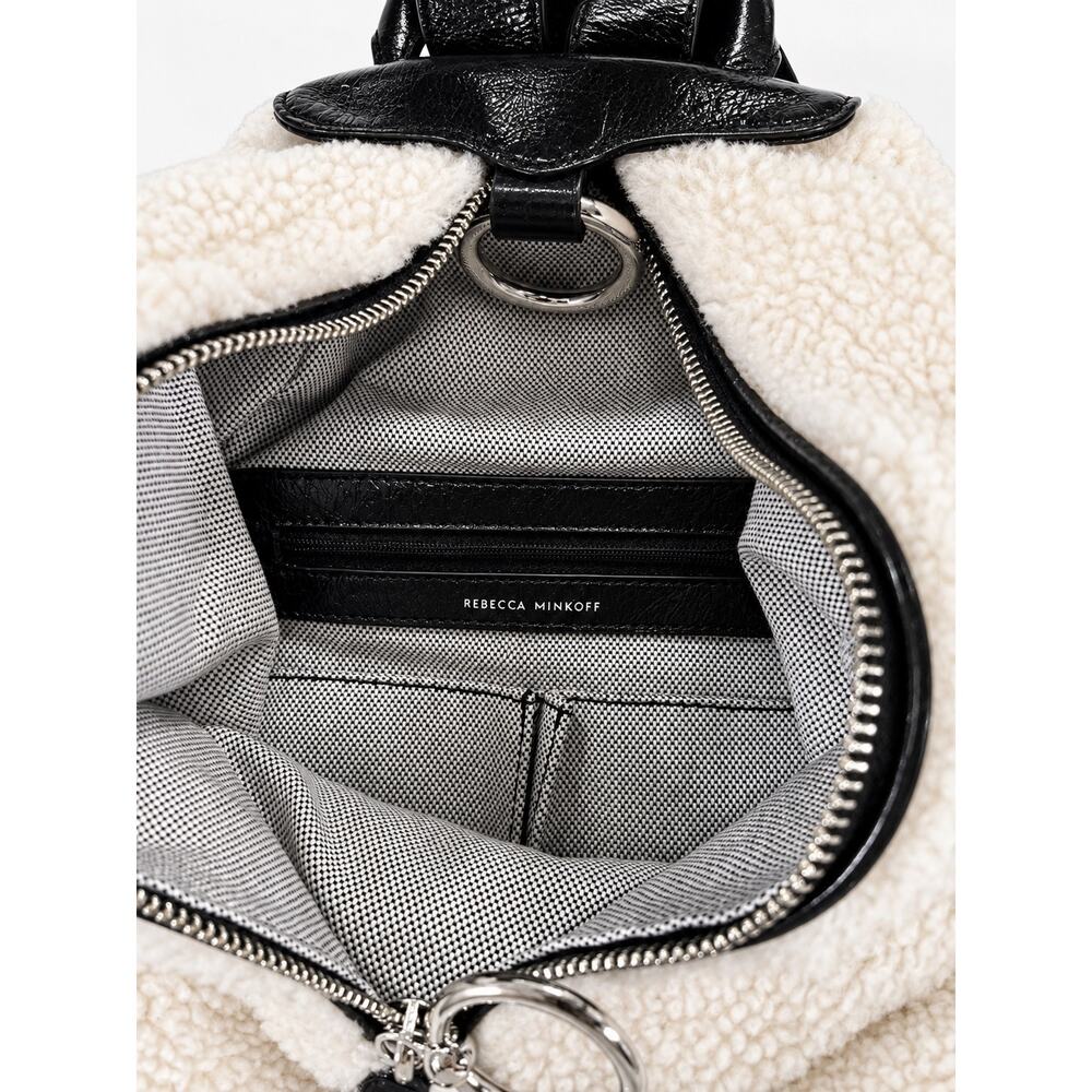 Rebecca Minkoff Shearling & Leather Backpack - Picture 6 of 11